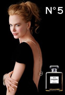 Nicole Kidman como imagen de Chanel nº5