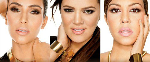 Kourtney, Khloe y Kim Kardashian con sus productos favoritos de 'Kardashian Beauty'