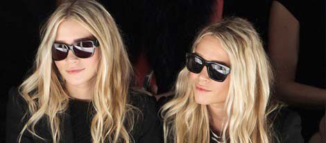 Las gemelas Olsen durante la Semana de la Moda de Milán