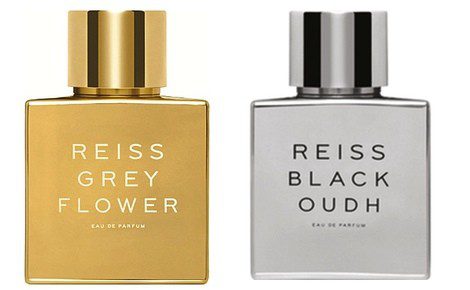 Frascos de 'Grey Flower' y 'Black Oudh' de Reiss