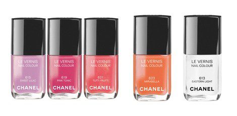 Esmaltes de uñas de la colección 'Reflets d'Été' de Chanel