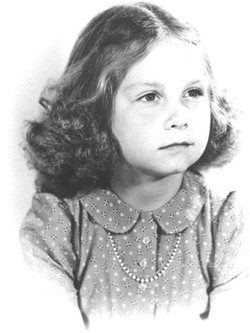 La Reina Sofía con cuatro años en 1942
