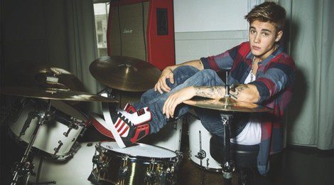 El cantante Justin Bieber en una campaña publicitaria