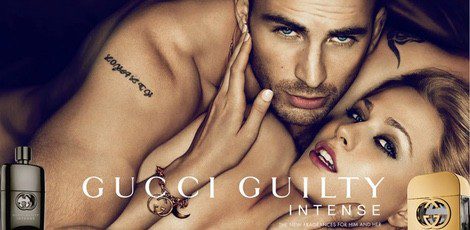 Evan Rachel Good y Chris Evans en la campaña de 'Gucci Guilty'