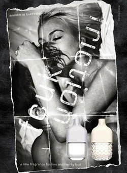 Lindsay Lohan y Petey Wright, desnudos y abrazados para la 'Friction' de French Connection