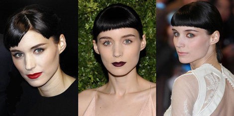 Diferentes looks de maquillaje de Rooney Mara