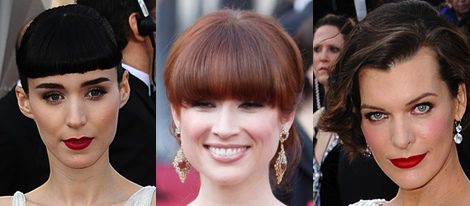 Tres peinados de los Oscar 2012