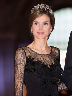 La tiara floral de la Reina Letizia