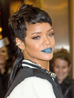 Rihanna en la presentación de su coleccion para River Island en 2014