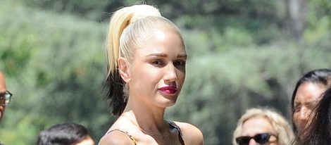 Gwen Stefani con la coleta bicolor