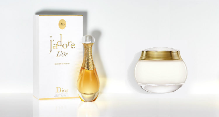 El perfume 'J'adore L'Or' y la crema corporal 'J'adore Luxury' de Dior
