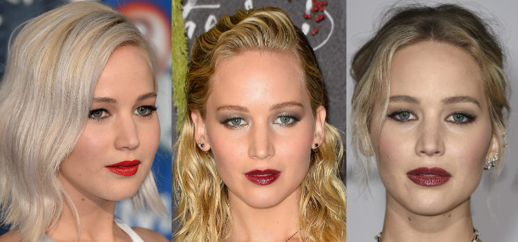 Los labios rojos son uno de los preferidos de Jennifer Lawrence