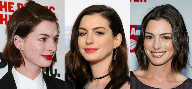 Anne Hathaway apuesta por unas cejas finas y alargadas