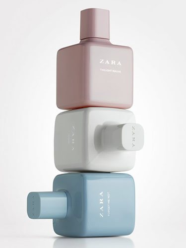 Colección de fragancias de Zara con el diseño icónico de todas sus ediciones
