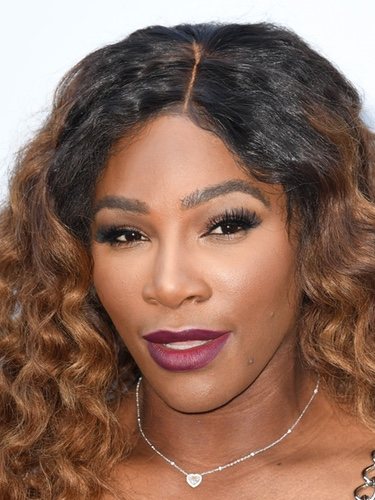 Serena Williams con un labial en un tono morado