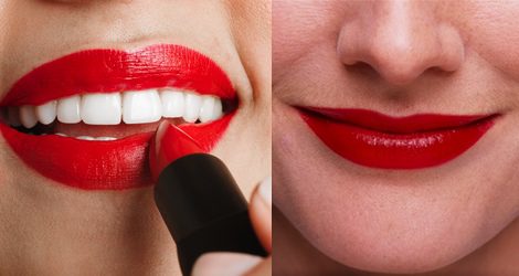 Si quieres que tus labios parezcan más gruesos evita el rojo
