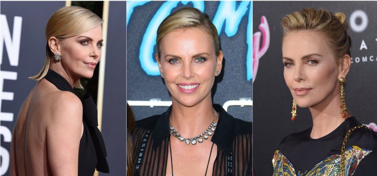 Different looks with Charlize Theron's hair