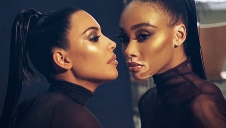 Kim Kardashian y Winnie Harlow harán una colección de maquillaje juntas