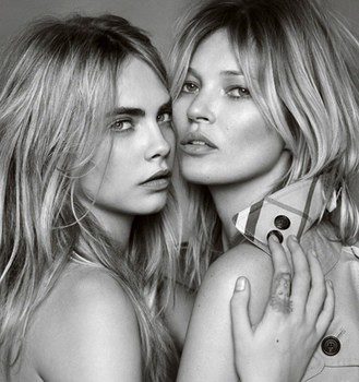 Cara Delevingne y Kate Moss, unidas de nuevo para la fragancia 'My Burbery'