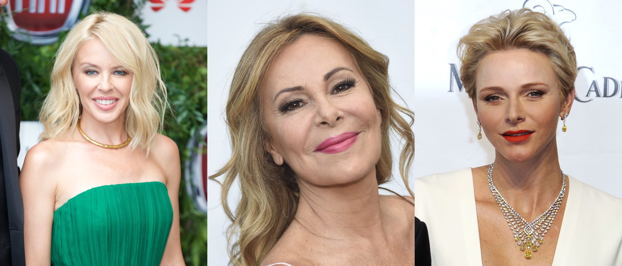 Kylie Minogue, Ana Obregón y Charlene de Mónaco, el trío beauty de la semana