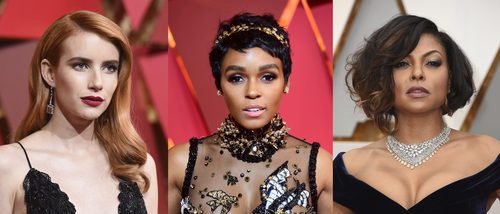 Emma Roberts, Janelle Monae y Taraji P. Henson, entre los mejores beauty looks de los Oscar 2017