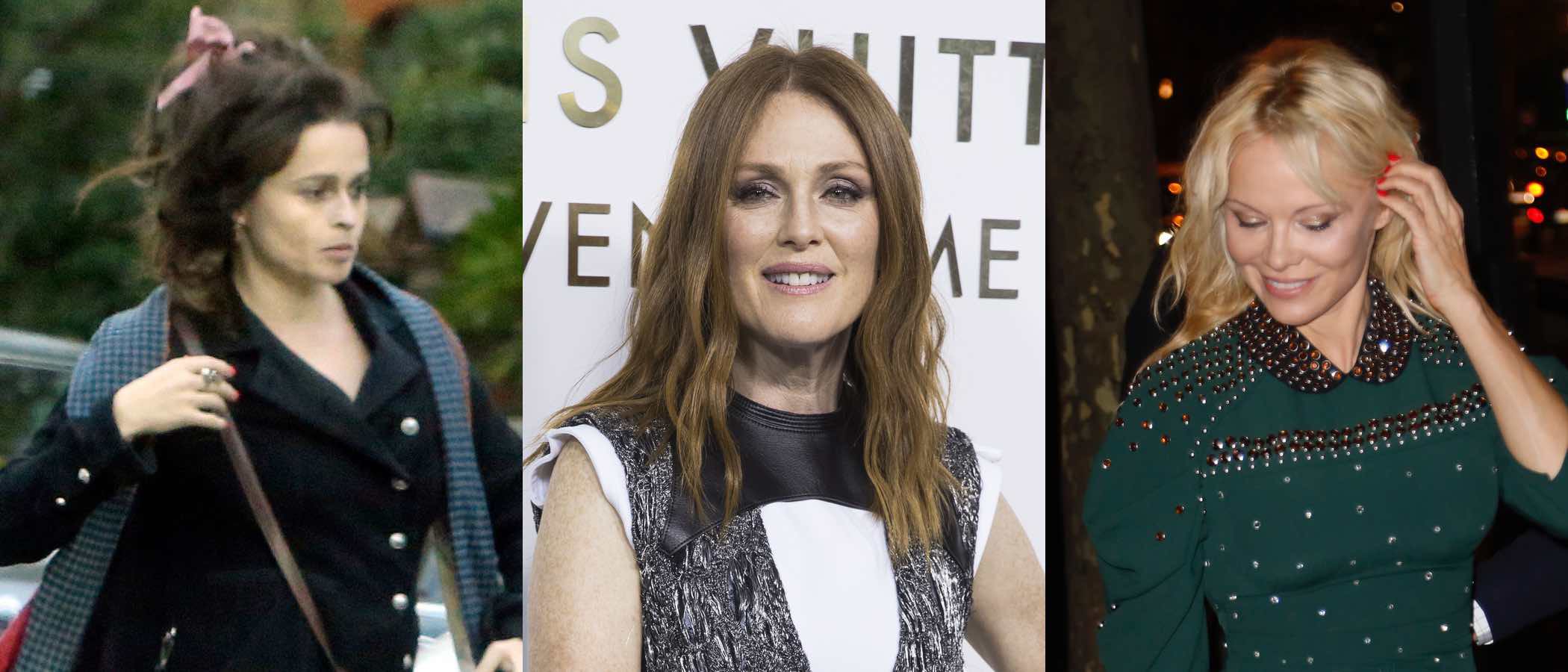 Helena Bonham Carter, Pamela Anderson y Julianne Moore arrancan octubre luciendo los peores beauty looks