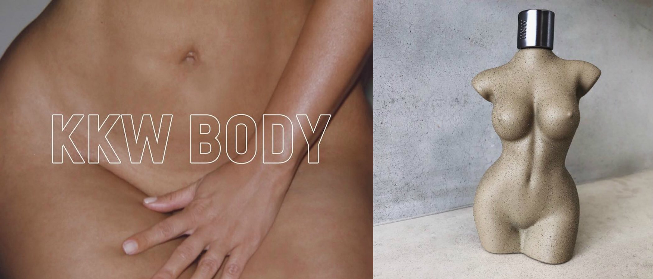 Kim Kardashian pone su cuerpo a disposición de su nuevo perfume 'KKW Body'
