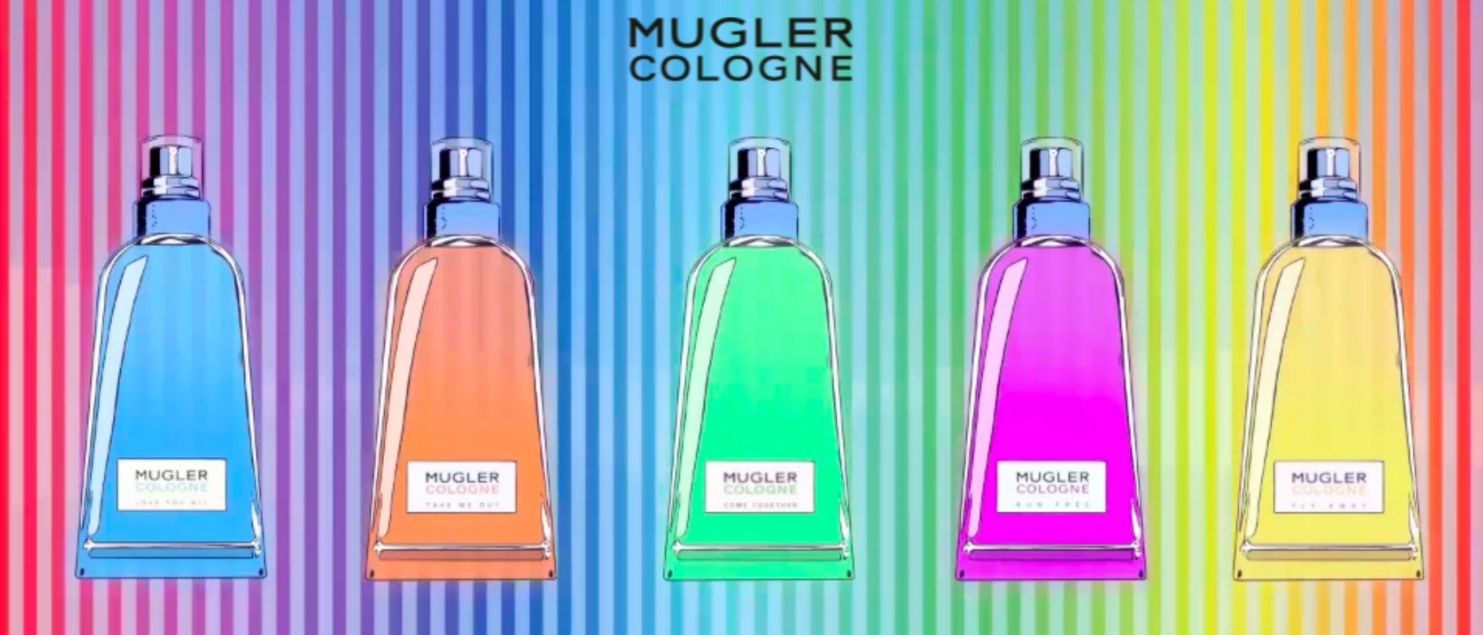 Mugler lanza 'The Rainbow', una colorida colección de cinco fragancias unisex