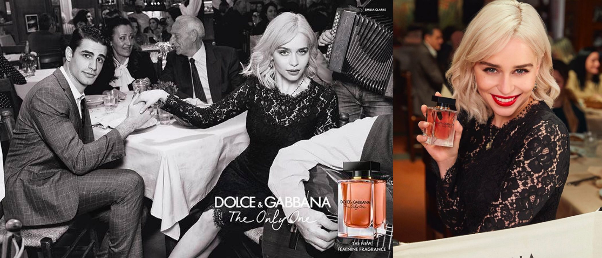 Emilia Clarke es el rostro y la voz de 'The Only One', la nueva fragancia femenina de Dolce & Gabbana