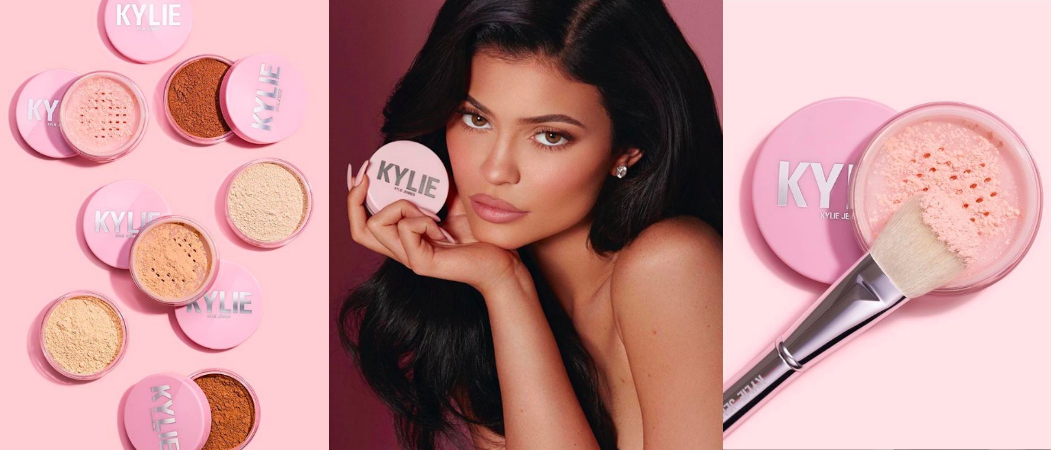 Kylie Jenner presenta los nuevos polvos fijadores de Kylie Cosmetics en seis tonos