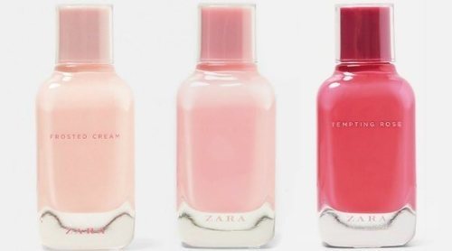 'Frosted Cream', 'Fizzy Pink' y 'Tempting Rose', las nuevas fragancias femeninas de Zara