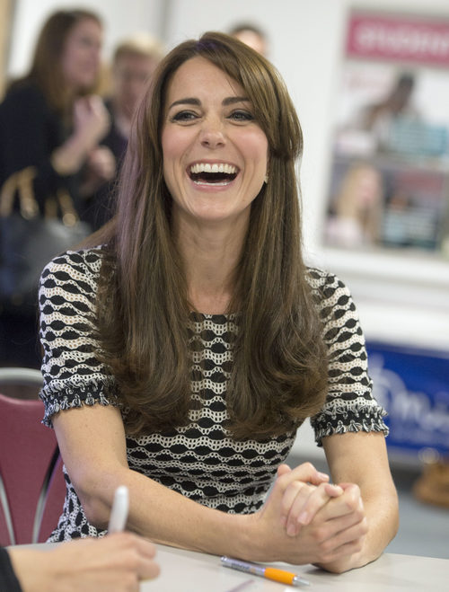 Kate Middleton con una melena lisa pero con mucho volumen