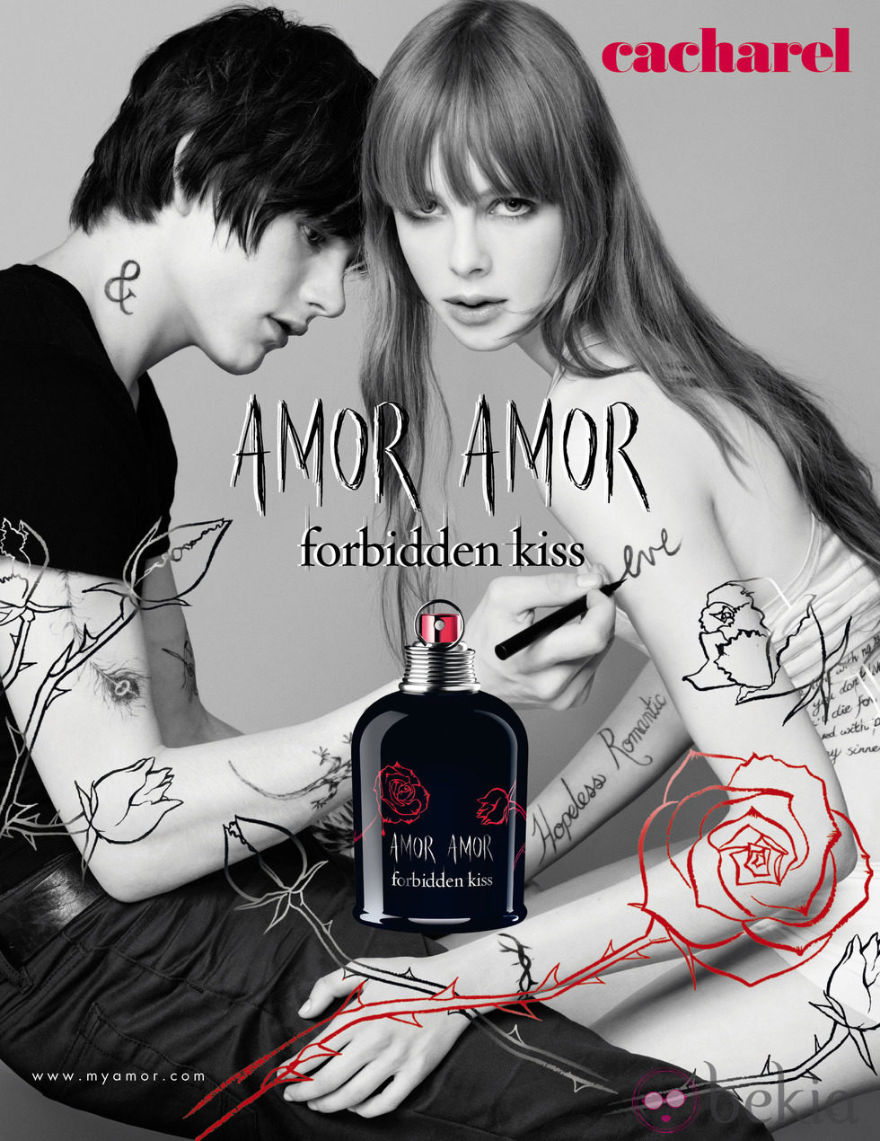 Edie Campbell y Luke Worrall promocionan Amor Amor Forbidden Kiss