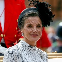 La Reina Letizia en la condecoración de la Orden de la Jarretera