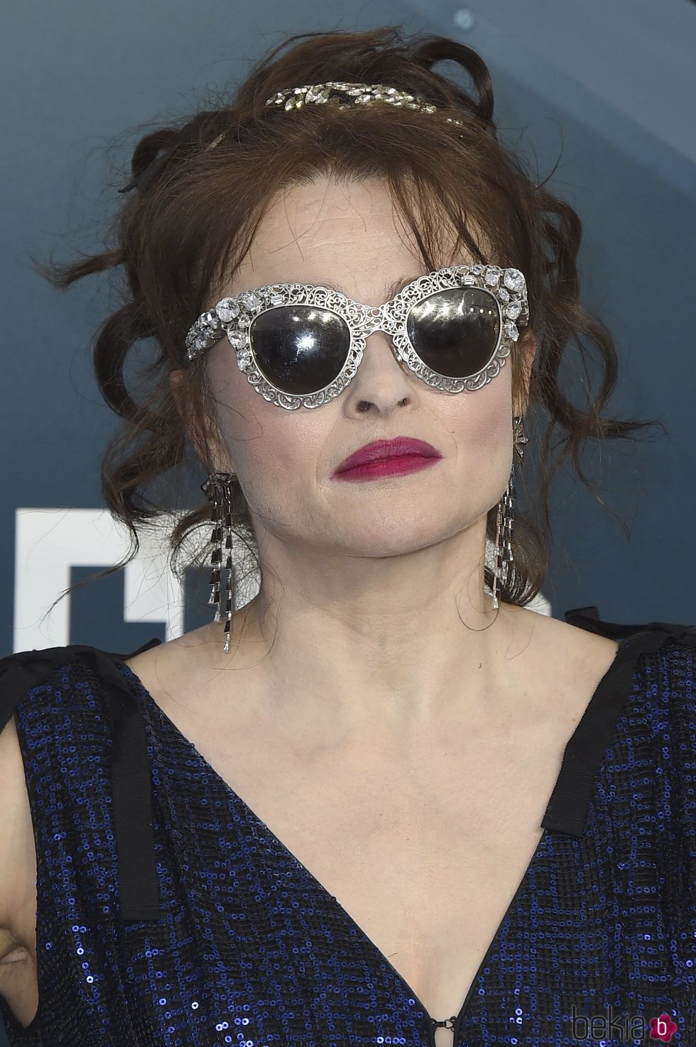 El excesivo beauty look de Helena Bonham Carter en los Premios Sindicato de Actores 2020