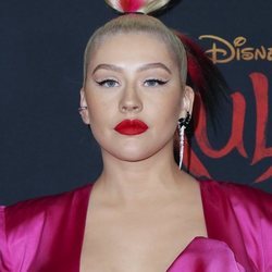 Christina Aguilera asiste a la presentación de la película Disney 'Mulán'