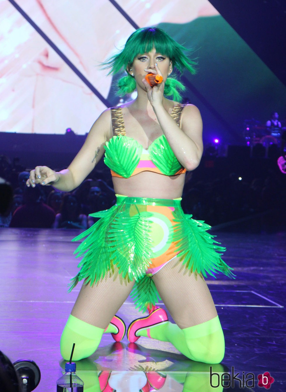 Katy Perry y el traje de palmeras