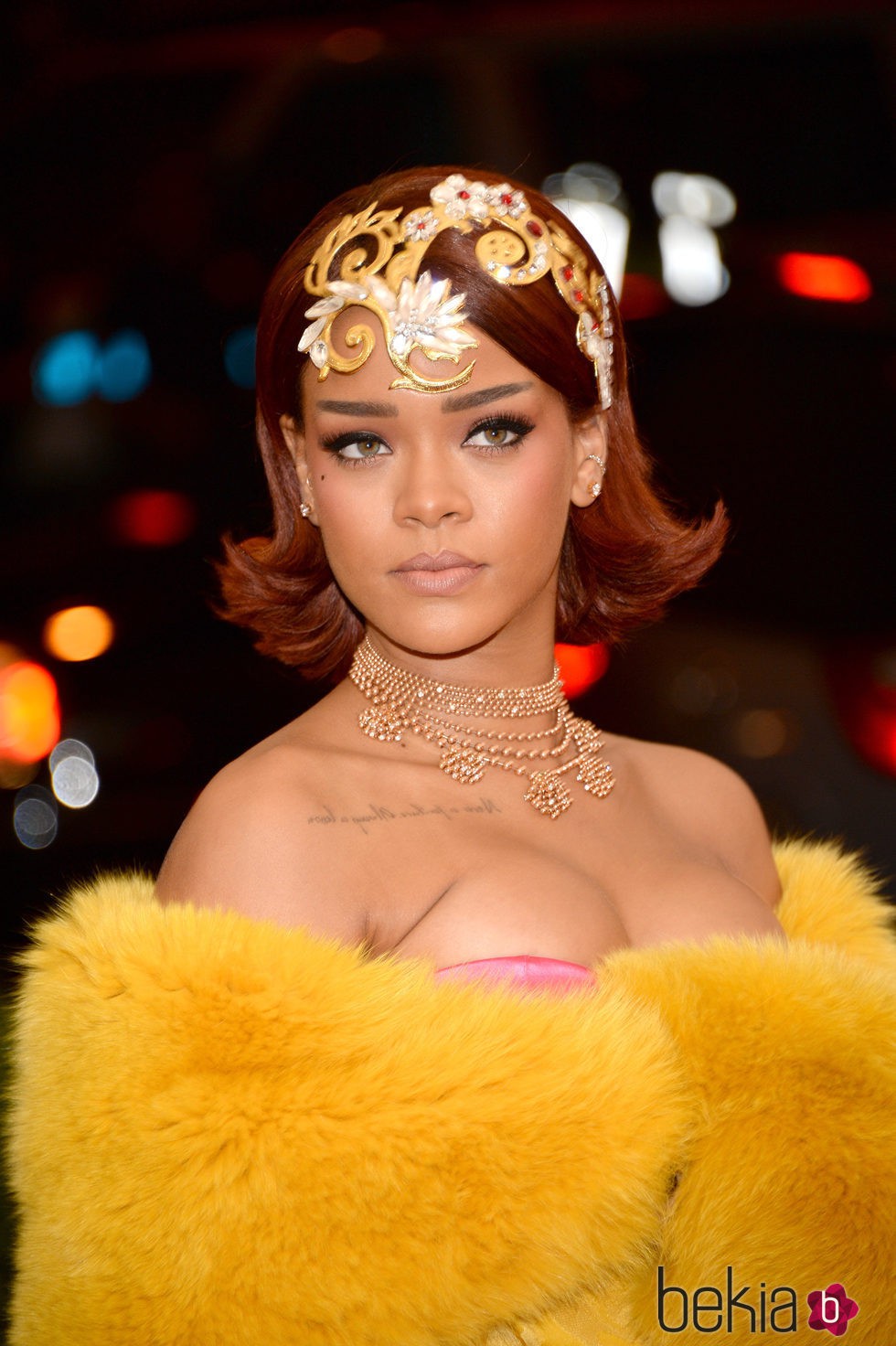 Rihanna en la red carpet de 'China: Through the looking glass' en 2015 en Nueva York