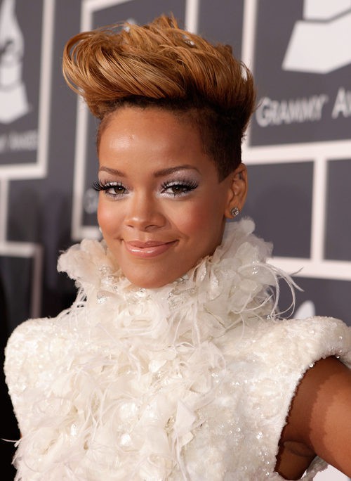 Rihanna en la ceremonia de los Grammy en 2010