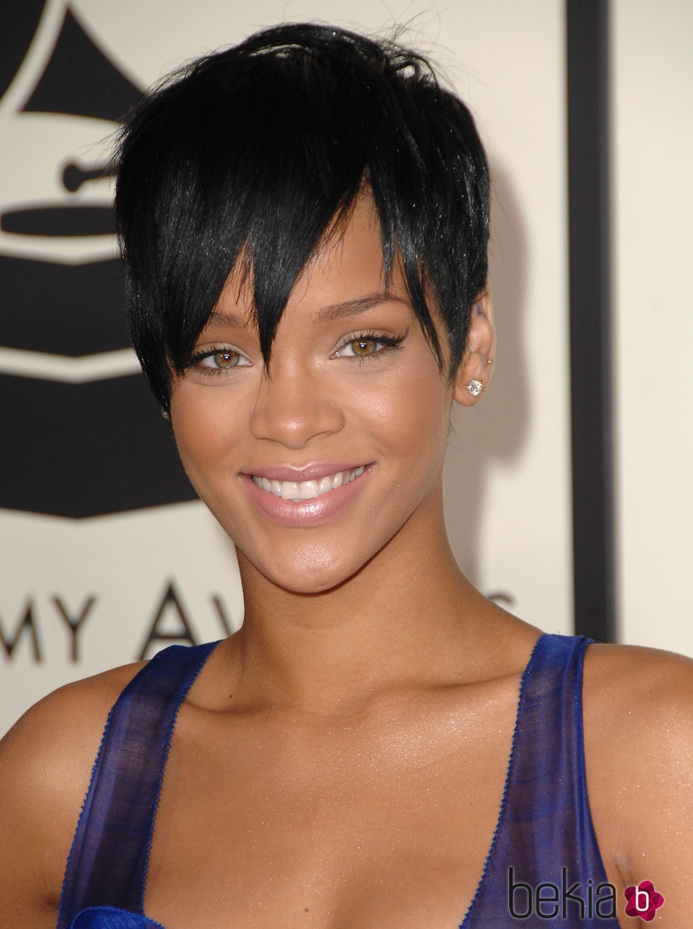 Rihanna en la ceremonia de los premios Grammy en 2008