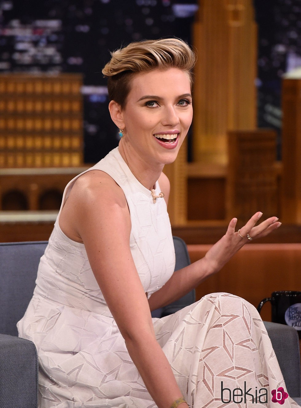 Scarlett Johansson en 2015 en 'The Tonight Show Starring Jimmy Fallon'