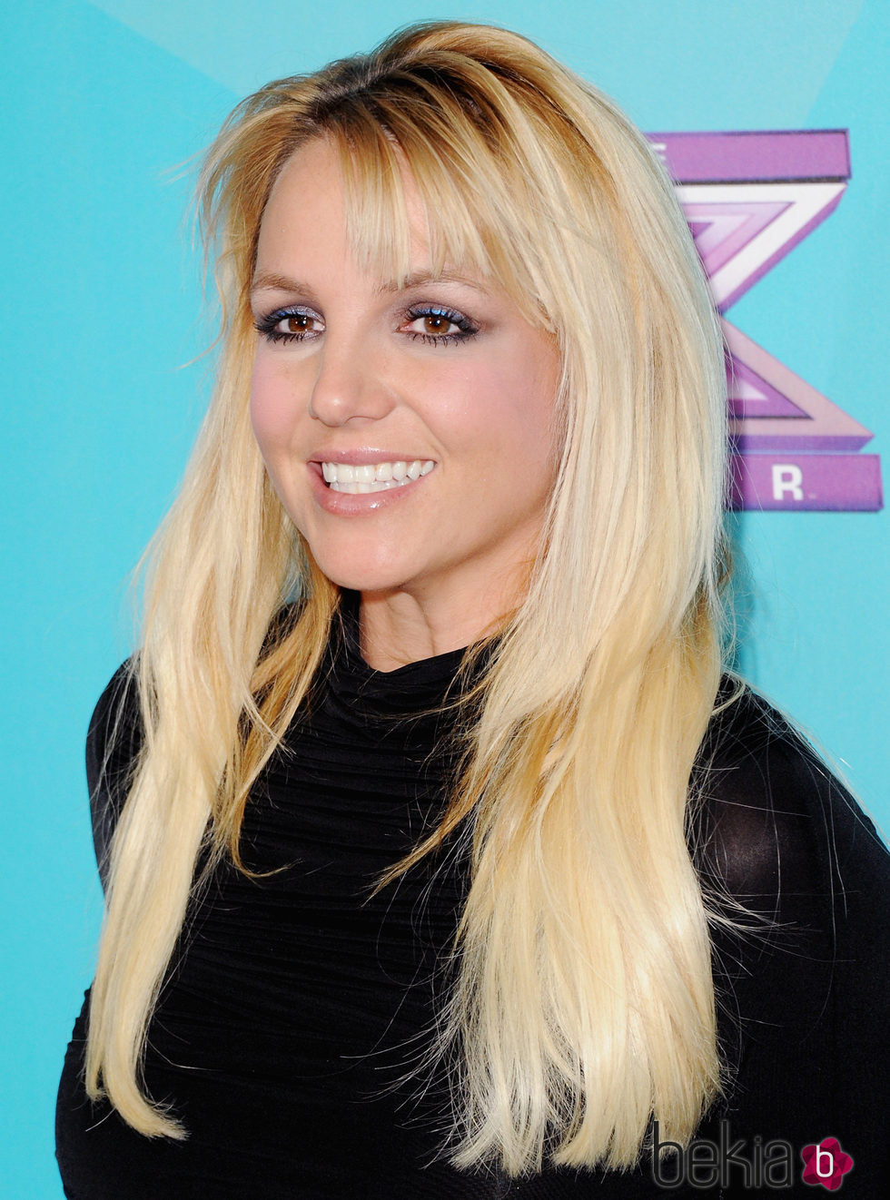 Britney Spears con melena XL y flequillo ladeado