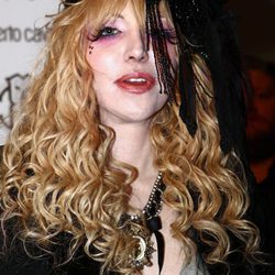 Courtney Love en la Semana de la Moda de Milán en 2010